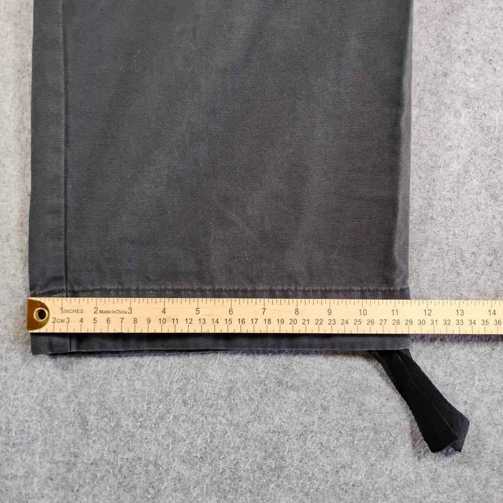 No Boundaries Pants Mens Charcoal Gray Cotton Canvas Cargo 40 Wide Leg - Picture 9 of 11